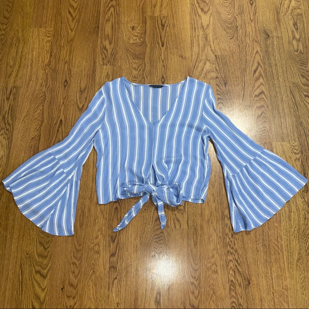 Blue Striped Blouse